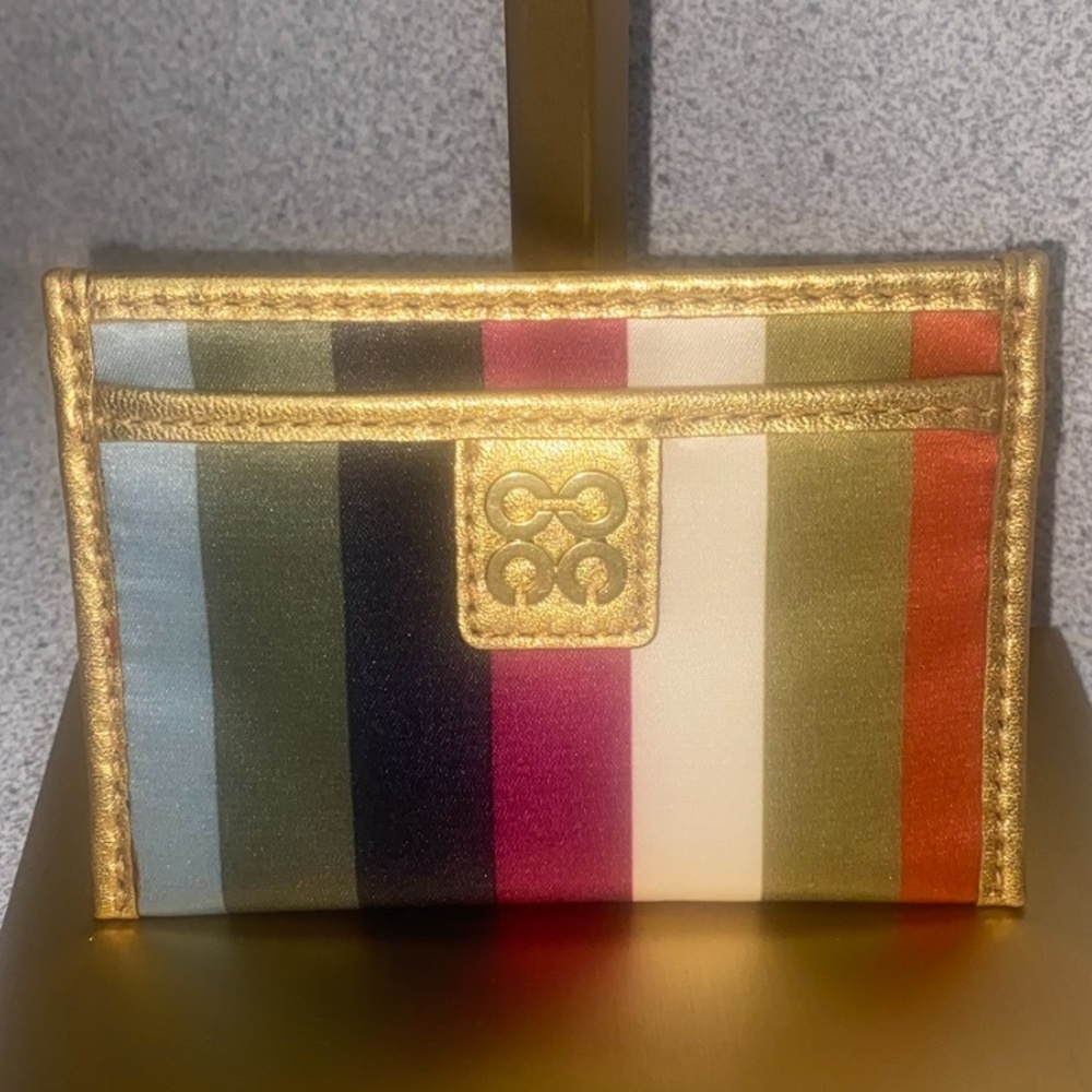 Coach Julia Legacy Stripe ID Card Case NWOT